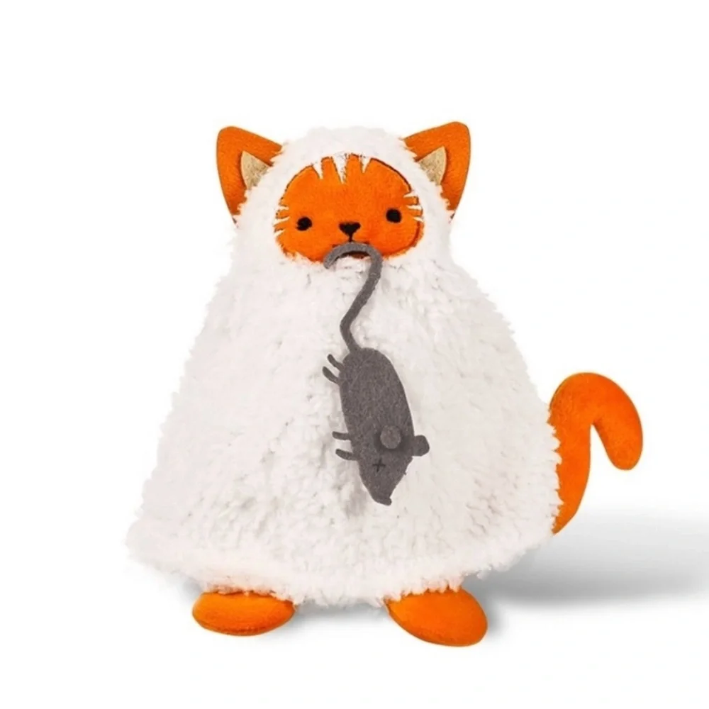 *NWT* Target Bullseye Playground Halloween Orange Ghost Cat holding Rat